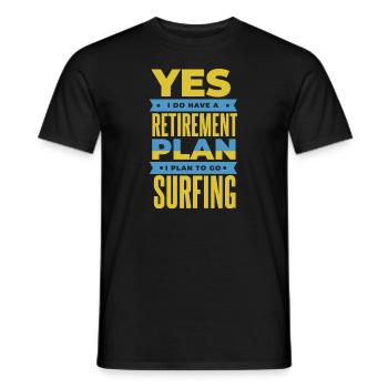 Rentner Rente Humor - Männer T-Shirt - Schwarz - Vorne - AI Model Male 178 light (178cm)