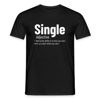 Relation Adjectif unique Définition Funny Sin - T-shirt homme - noir - Devant - AI Model Male 178 light (178cm)