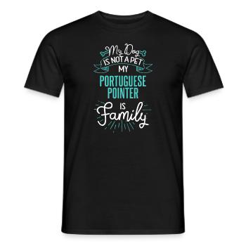 Niedliches portugiesisches Pointer-Design-Familienhund-Geschenk - Männer T-Shirt - Schwarz - Vorne - AI Model Male 178 light (178cm)