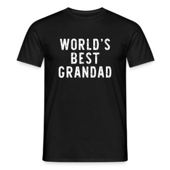 La meilleure famille drôle de grand-père au monde - T-shirt homme - noir - Devant - AI Model Male 178 light (178cm)