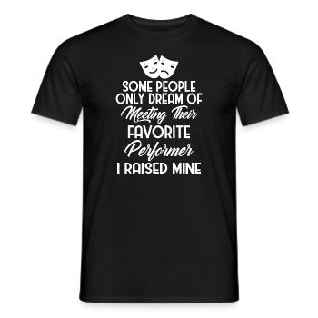 Cadeau pour les parents d’acteurs et d’actrices Drame Maman - T-shirt homme - noir - Devant - AI Model Male 178 light (178cm)