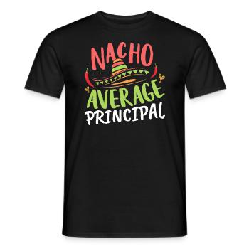 Cinco De Mayo Nacho Average Principal - Men's T-Shirt - black - Front - AI Model Male 178 light (178cm)