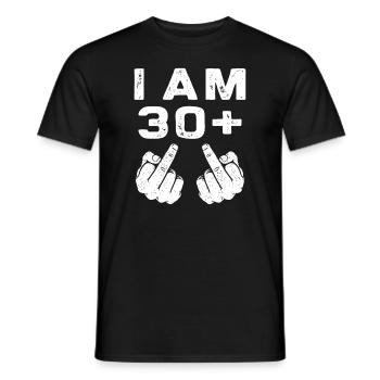 32nd Birthday Party Vintage Retro 32 Years Old Men - Men's T-Shirt - black - Front - AI Model Male 178 light (178cm)