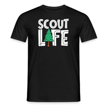 Vie scoute Vie scoute - T-shirt homme - noir - Devant - AI Model Male 178 light (178cm)