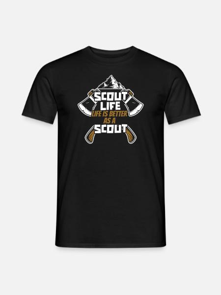 Hache scoute - T-shirt homme - noir