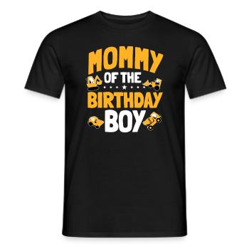 Mama des Geburtstagskindes Bauarbeiters Bday - Männer T-Shirt - Schwarz - Vorne - AI Model Male 178 light (178cm)