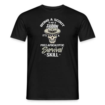 Boy Scout Skill - Men's T-Shirt - black - Front - AI Model Male 178 light (178cm)