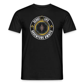 Boy Scout Adventure - Men's T-Shirt - black - Front - AI Model Male 178 light (178cm)