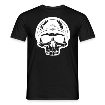 Skeleton Biker - T-shirt homme - noir - Devant - AI Model Male 178 light (178cm)