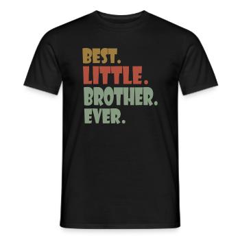 Best Little Brother Ever younger Sibling Teenager - Men's T-Shirt - black - Front - AI Model Male 178 light (178cm)