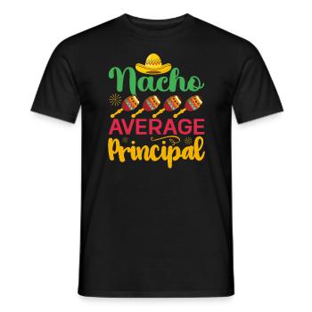 Cinco De Mayo Nacho Average Principal - Men's T-Shirt - black - Front - AI Model Male 178 light (178cm)