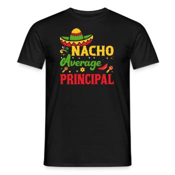 Cinco De Mayo Nacho Average Principal - Men's T-Shirt - black - Front - AI Model Male 178 light (178cm)