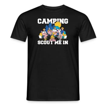 Boy Scout drôle - T-shirt homme - noir - Devant - AI Model Male 178 light (178cm)