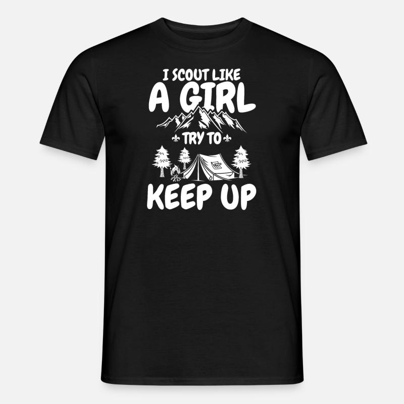Pfadfinder Mädchen - Männer T-Shirt - Schwarz