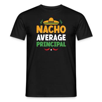 Cinco De Mayo Nacho Average Principal - Men's T-Shirt - black - Front - AI Model Male 178 light (178cm)