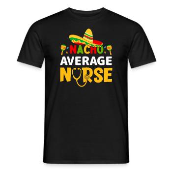 Nourriture mexicaine Cinco de Mayo Infirmière - T-shirt homme - noir - Devant - AI Model Male 178 light (178cm)
