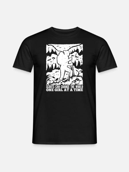 Pfadfinder Mädchen - Männer T-Shirt - Schwarz
