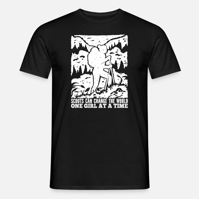 Pfadfinder Mädchen - Männer T-Shirt - Schwarz