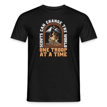 Boy Scout Cool - T-shirt homme - noir - Devant - AI Model Male 178 light (178cm)