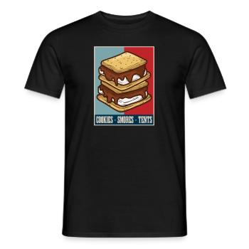 Boy Scout is silent - Men's T-Shirt - black - Front - AI Model Male 178 light (178cm)