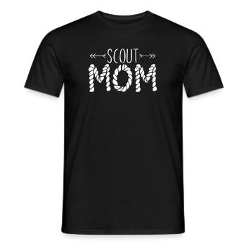 Boy Scout Scout Mom - Men's T-Shirt - black - Front - AI Model Male 178 light (178cm)