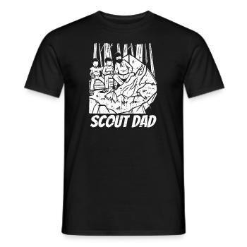 Boy Scout Papa Scout Dad - T-shirt homme - noir - Devant - AI Model Male 178 light (178cm)