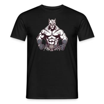Lucha Libre Mexikanische Wrestling Maske Luchador - Männer T-Shirt - Schwarz - Vorne - AI Model Male 178 light (178cm)