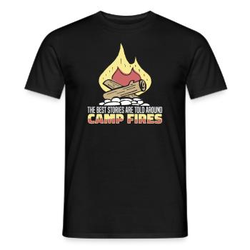Pfadfinder Geschichte - Männer T-Shirt - Schwarz - Vorne - AI Model Male 178 light (178cm)