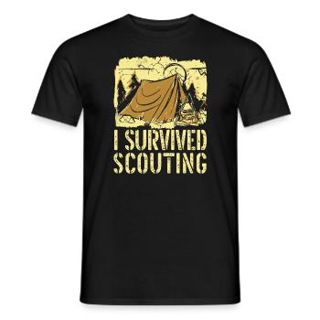 Boy Scout drôle - T-shirt homme - noir - Devant - AI Model Male 178 light (178cm)