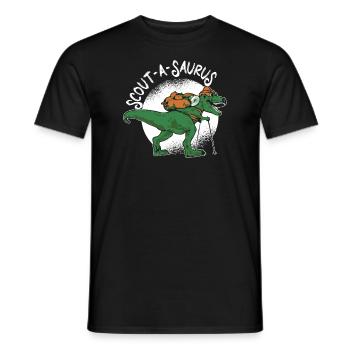 Dinosaures scouts - T-shirt homme - noir - Devant - AI Model Male 178 light (178cm)