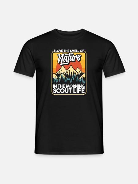 Montagnes Boy Scout - T-shirt homme - noir