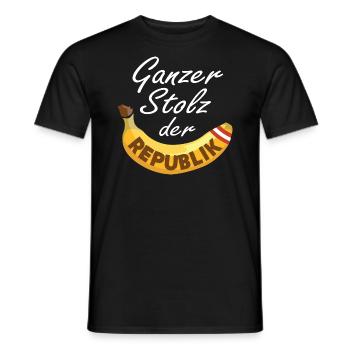 Österreich Staat Beamter Polizist Bananenrepublik - Männer T-Shirt - Schwarz - Vorne - AI Model Male 178 light (178cm)