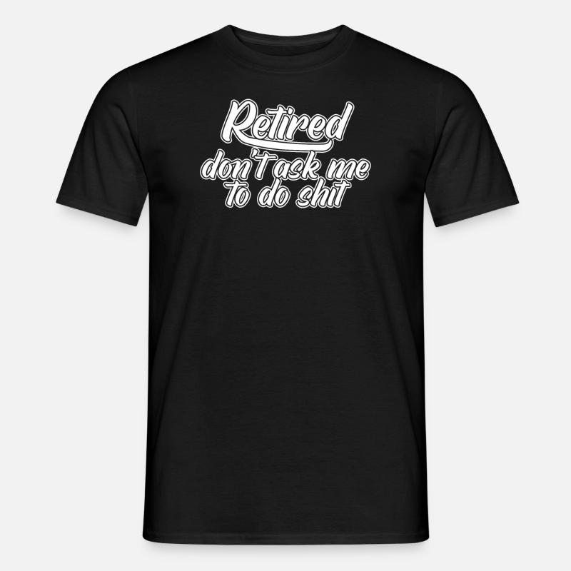 Rentner Rente - Männer T-Shirt - Schwarz