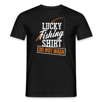 Fishing Humor, Fishing Lover - Men's T-Shirt - black - Front - AI Model Male 178 light (178cm)
