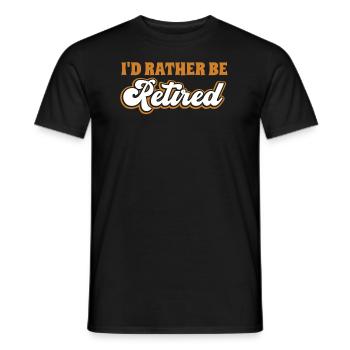 Rentner Rente Rentner - Männer T-Shirt - Schwarz - Vorne - AI Model Male 178 light (178cm)