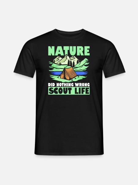 Boy Scouts Nature - Men's T-Shirt - black