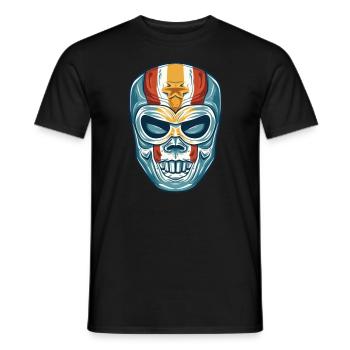Lucha Libre Mexikanische Wrestling Maske Luchador - Männer T-Shirt - Schwarz - Vorne - AI Model Male 178 light (178cm)