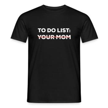 Drôle à faire énumérer votre maman sarcasme sarcastique dicton sarcastique - T-shirt homme - noir - Devant - AI Model Male 178 light (178cm)