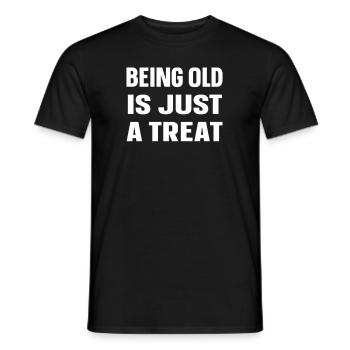 Black Humor Funny - Men's T-Shirt - black - Front - AI Model Male 178 light (178cm)