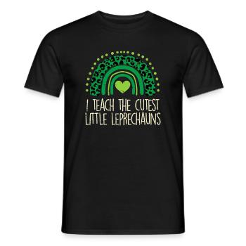 Ich unterrichte den süßesten kleinen Kobold St. Patricks D - Männer T-Shirt - Schwarz - Vorne - AI Model Male 178 light (178cm)