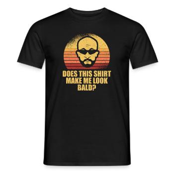 Schwarzer Humor Kahl - Männer T-Shirt - Schwarz - Vorne - AI Model Male 178 light (178cm)
