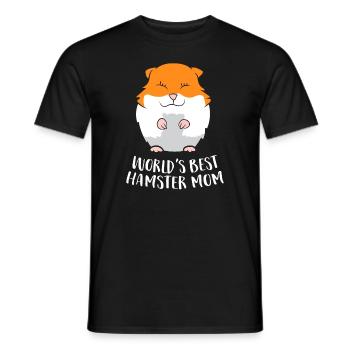 Le meilleur cadeau de maman hamster drôle de maman hamster au monde - T-shirt homme - noir - Devant - AI Model Male 178 light (178cm)