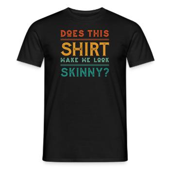 Humour noir mince - T-shirt homme - noir - Devant - AI Model Male 178 light (178cm)