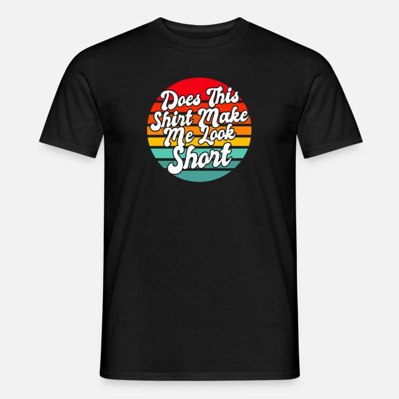Schwarzer Humor Kurz - Männer T-Shirt - Schwarz