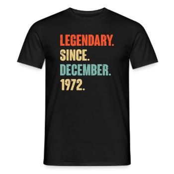 50 Jahre alter 50. Geburtstag legendär seit Dezember - Männer T-Shirt - Schwarz - Vorne - AI Model Male 178 light (178cm)
