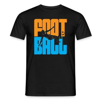 Joueur de football Kick Soccer - T-shirt homme - noir - Devant - AI Model Male 178 light (178cm)