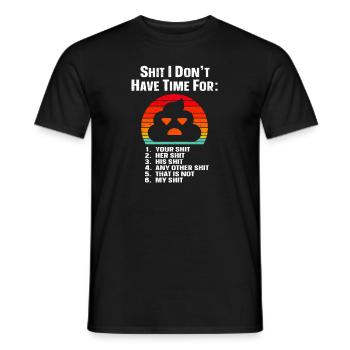 Black humor - Men's T-Shirt - black - Front - AI Model Male 178 light (178cm)