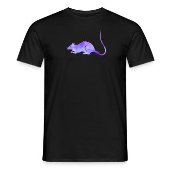 Rat Galaxy Space Milky Way Rat - Men's T-Shirt - black - Front - AI Model Male 178 light (178cm)
