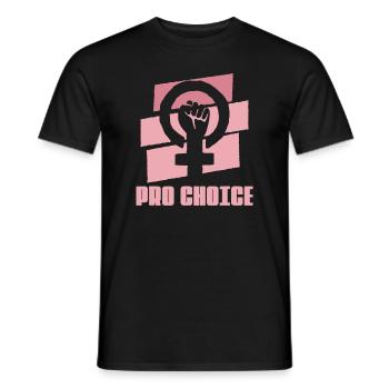 Feministische Frauenrechtsgerechtigkeit - Feminismus Pro Abor - Männer T-Shirt - Schwarz - Vorne - AI Model Male 178 light (178cm)