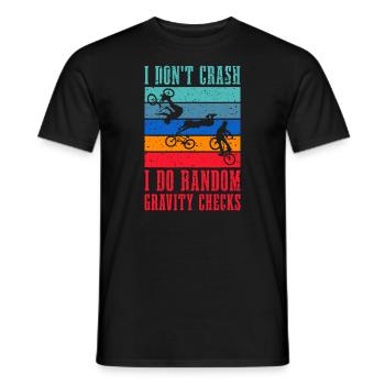 Fun VTT Descente Motocross & Cyclisme - T-shirt homme - noir - Devant - AI Model Male 178 light (178cm)